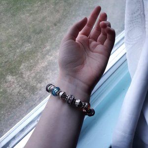 Colorful Metal Beaded Bracelet